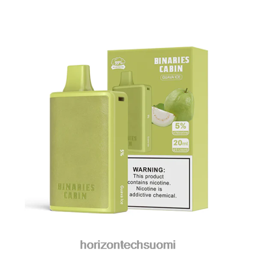 HorizonTech Binaries Cabin kertakäyttöinen 20ml 4T8JL458 guava jäätä horizon tech vape tank