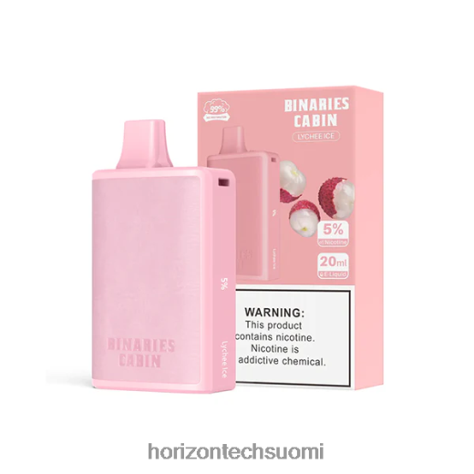 HorizonTech Binaries Cabin kertakäyttöinen 20ml 4T8JL460 litsi jää HorizonTech vape kit