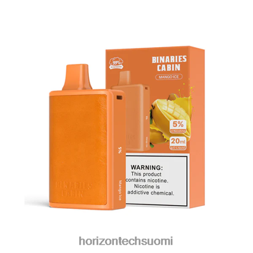 HorizonTech Binaries Cabin kertakäyttöinen 20ml 4T8JL461 mango jäätä HorizonTech suomi