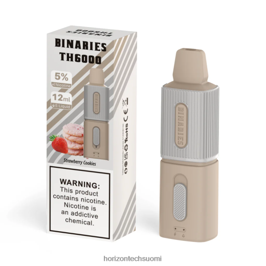 HorizonTech Binaries Cabin th6000 kertakäyttöinen 12ml 4T8JL4116 mansikka keksejä Horizon tech company