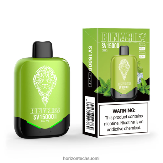 HorizonTech Binaries Cabin kertakäyttöinen sv 4T8JL490 Minttu HorizonTech vape kit