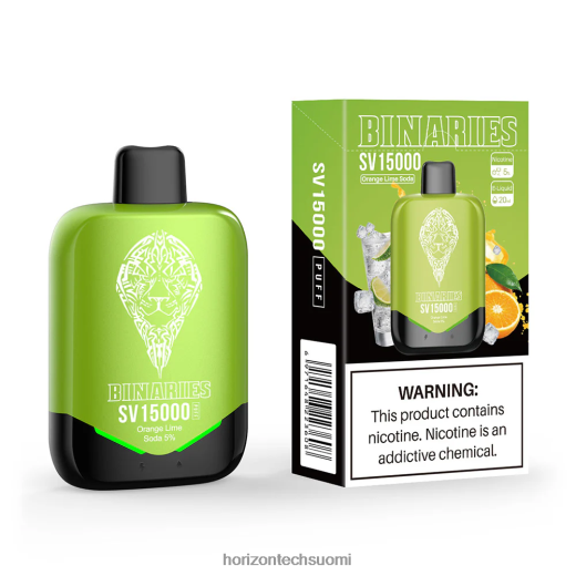 HorizonTech Binaries Cabin kertakäyttöinen sv 4T8JL491 oranssi lime sooda HorizonTech suomi