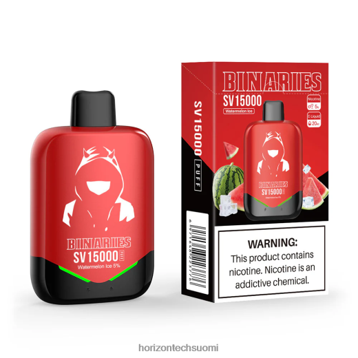 HorizonTech Binaries Cabin kertakäyttöinen sv 4T8JL495 vesimeloni jäätä Horizon tech vape