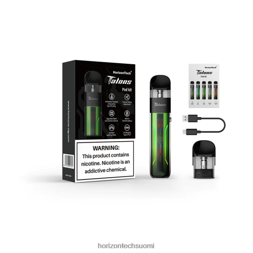 HorizonTech Talons aloituspakkaus 4T8JL4201 omenanvihreä HorizonTech vape