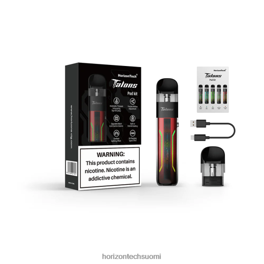 HorizonTech Talons aloituspakkaus 4T8JL4202 cinnaarin punainen HorizonTech vape kit
